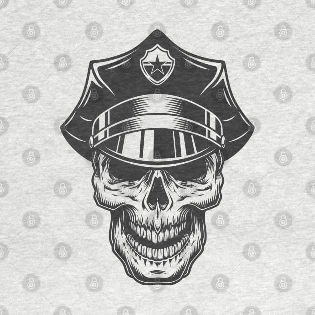 cop skull by Wisdom-art